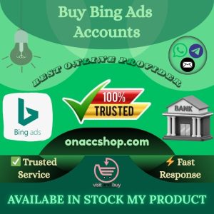 Buy Bing Ads Accounts -100% Working Ads Accounts 