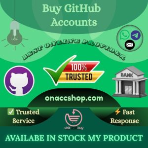 Buy GitHub Accounts - Developer Usable